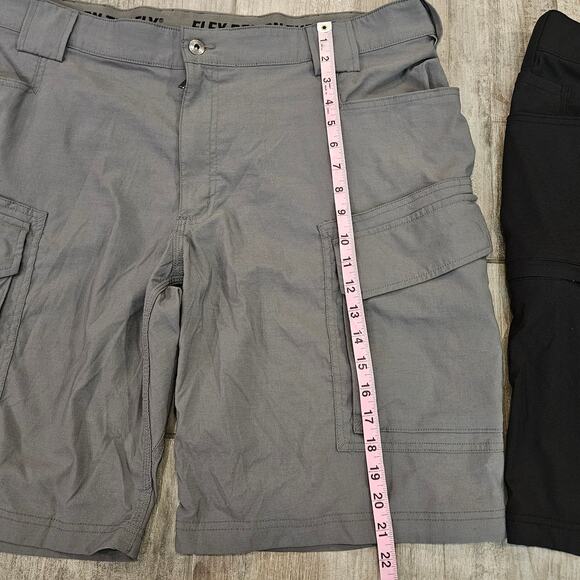 Duluth Trading Co Men’s Shorts Lot of 2 Size 42 Cargo Flat Front Gray Black - Picture 11 of 16